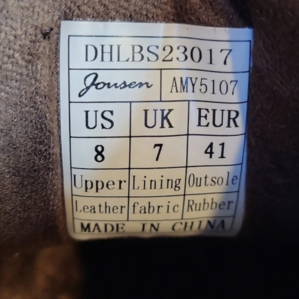 Jousen Leather High-Top Dress Sneakers, Size 8 - Picture 9 of 15